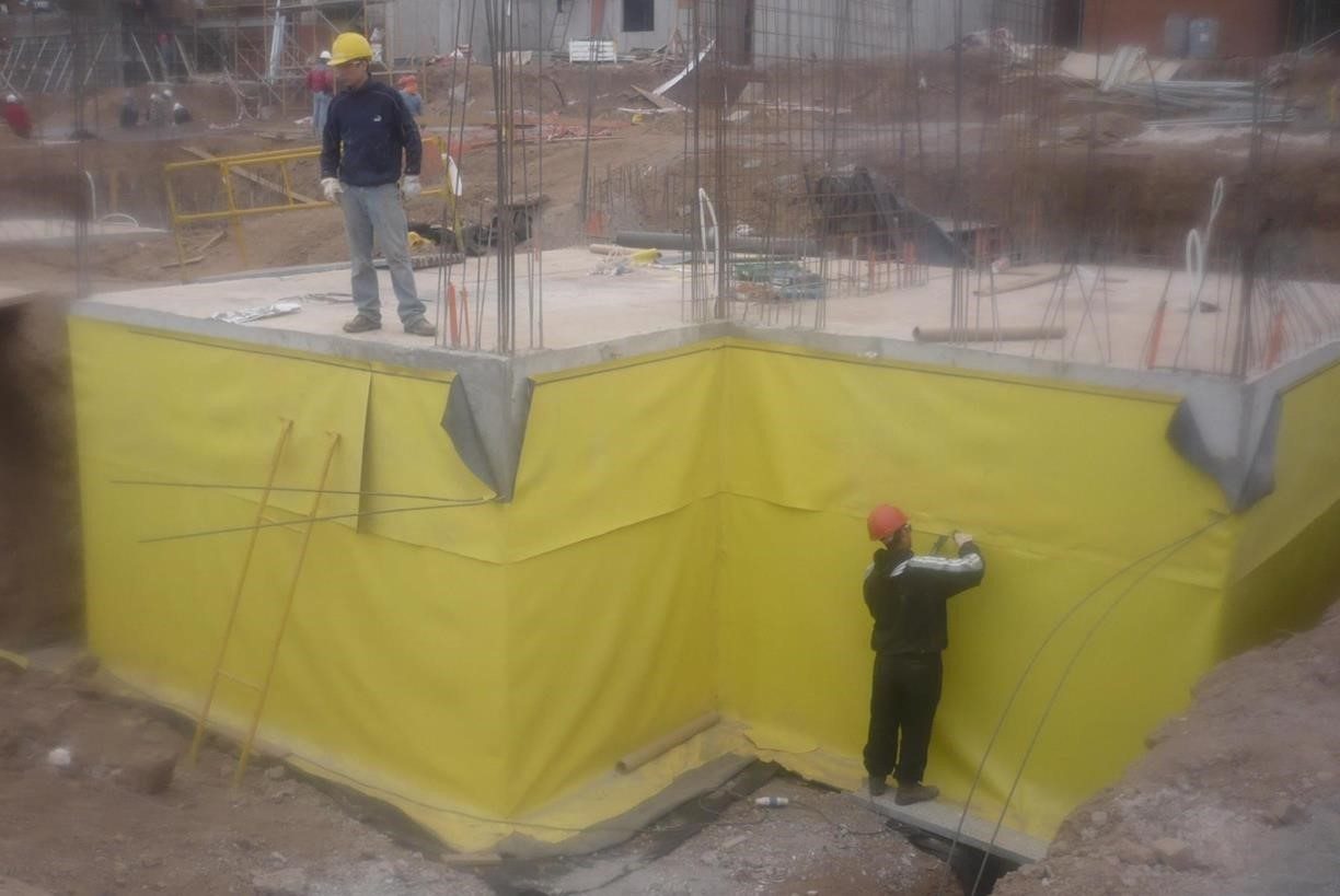 Impermeabilización de fundaciones con membrana